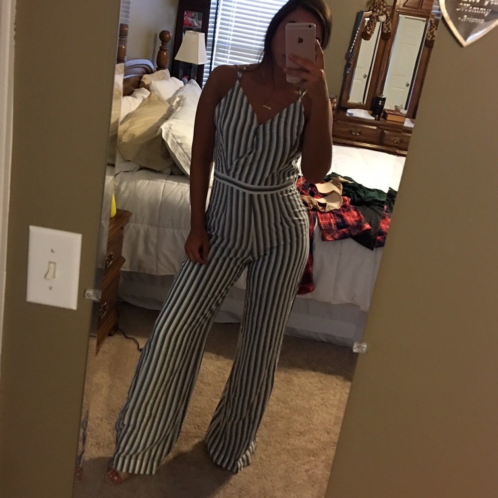 Stripped Jumpsuit